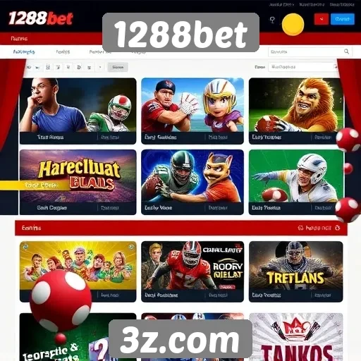 Análise das opções de jogos no site 1288bet